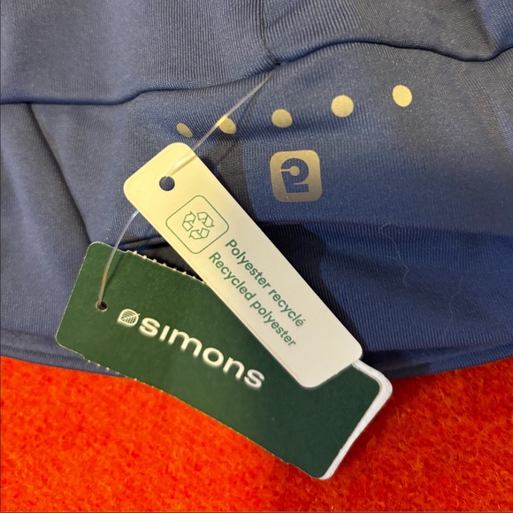 Slate blue microfleece tuque with slits for ponytail and bun NWT - Picture 7 of 10